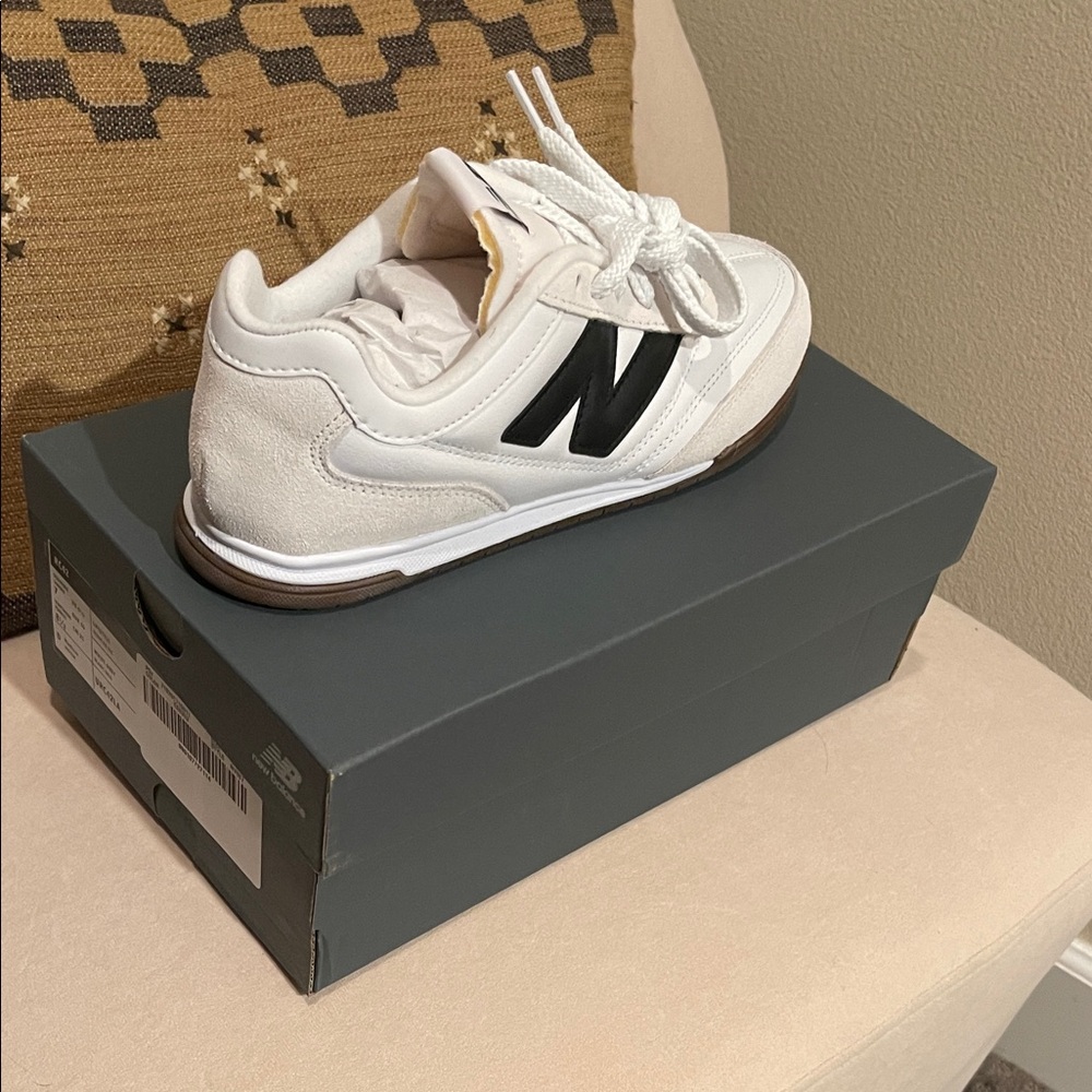 New Balance RC 42 White and Black Sneakers